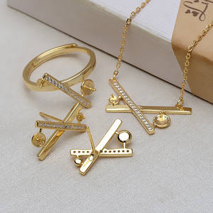 S925 Silver Double Chain Earrings for Women Trendy DIY Pearl Long Earrings with Empty <b>Holder</b> Fashion <b>Jewelry</b> Sets 944 - Product Image 1