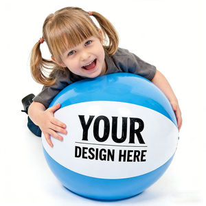 Pelotas de playa inflables de PVC con logo personalizado para niños pequeños, juegos de piscina, juguetes de verano - Product Image 1