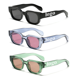 Occhiali da <span class=keywords><strong>Sole</strong></span> di Lusso Personalizzati 2026, Montatura Quadrata Piccola Retrò, Occhiali da <span class=keywords><strong>Sole</strong></span> alla Moda per Donne e Uomini - Product Image 1