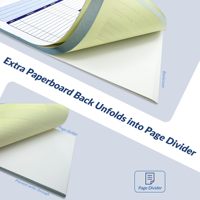 Papier de facture de travail A4 personnalisé, NCR sans carbone, 2 plis, 11x8,5, bon de commande, bon de réception, formulaires pour factures de vente, papier cartonné pour impression