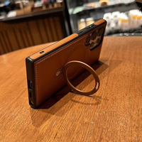 Coque antichoc hybride PC TPU en cuir pour Samsung S26 Ultra, étui magnétique pour téléphones mobiles, nouveau modèle S21 Ultra, vente chaude