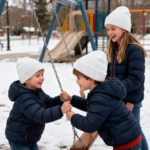 Gorro <span class=keywords><strong>de</strong></span> Punto para Bebés, Niños y Niñas, Gorros <span class=keywords><strong>de</strong></span> Invierno para Niños, Gorros Cálidos <span class=keywords><strong>de</strong></span> Punto, Gorro <span class=keywords><strong>de</strong></span> Esquí Suave - Product Image 6