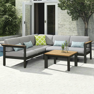 Ensemble <span class=keywords><strong>de</strong></span> canapés <span class=keywords><strong>de</strong></span> <span class=keywords><strong>jardin</strong></span> en <span class=keywords><strong>aluminium</strong></span> <span class=keywords><strong>de</strong></span> luxe moderne, mobilier d'extérieur imperméable pour appartement, cour, patio, hôtel, villa, <span class=keywords><strong>jardin</strong></span> - Product Image 6