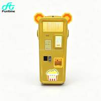 Distributeur automatique de pop-corn en forme d'ours FunTime, fonctionnant avec des pièces et des cartes, unité de distribution de snacks