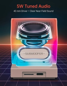 <span class=keywords><strong>Divoom</strong></span> MiniToo Retro, Altavoz Portátil de Plástico de 5W con Pantalla Pixel, Caja de Música Estilo Computadora, Regalo - Product Image 4