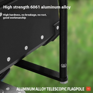 Support de drapeau réglable pour <span class=keywords><strong>moto</strong></span>, en aluminium, accessoires pour <span class=keywords><strong>moto</strong></span>, mât de drapeau - Product Image 4