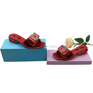 New Summer Lady Designer <b>Slippers</b> Lightweight Outdoor Ladies Sandals PU Leather Toe Flat Beach <b>Slippers</b> for Women - Product Image 5