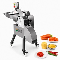 Trancheuse à pommes de terre commerciale, machine à découper les légumes automatiquement, machine à couper en dés pour les légumes