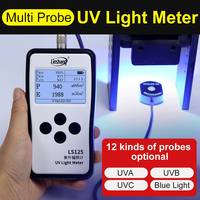 Medidor de Intensidad de Luz Digital UV, Radiómetro UV, Dispositivo de Medición de Luz Azul UVA UVB UVC Berserk LS125