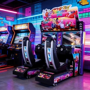 Video Driving Arcade Manufacture Supply Children Adults Coin Operated Racing Car Game <b>Machine</b> - Product Image 1