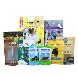 Bolsa de Embalaje para Alimentos para Mascotas, Compostable, Reciclable, Resellable, Brillante para Perros y Gatos, 1 kg, 250 g, Mate, 5 lb, con Base, en Forma de Bolsa - Product Image 1