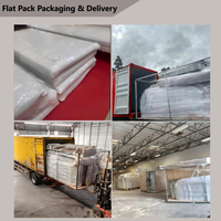 Kit de maison modulaire préfabriquée à 2 étages, 2 niveaux, en provenance de Chine, avec panneaux solaires modulaires préfabriqués et déploiement rapide