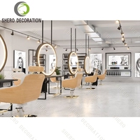 Salon de beauté de luxe vitrine cosmétique armoire de rangement moderne en bois multifonction pour vernis à ongles