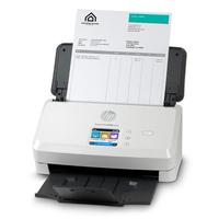 Scanner à plat sans fil ScanJet Pro N4000 Snw1 blanc 40ppm/80ipm recto-verso avec capteur CMOS 600dpi, chargeur automatique de documents 50 pages, USB, garantie 1 an