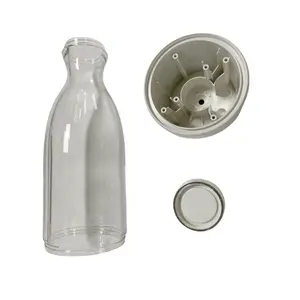 Kunden spezifisches Spritzgießen PC-Flaschenverschluss-Abdeckung baugruppen Kunststoff-Spritzguss-transparenter Behälter mit hohem Polieren