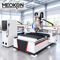 Routeur CNC ATC multifonctionnel pour la gravure sur bois avec grandes et petites lames de scie pour le travail du bois de meubles et la découpe par nesting