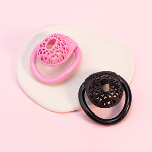 Nueva Jaula de Castidad Masculina de Plástico Rosa Impresa en <span class=keywords><strong>3D</strong></span>, Pequeña, Micro, Linda, para Hombres, <span class=keywords><strong>Juego</strong></span> de Bloqueo de Pene para Mascotas, Juegos de Cuckold para Adultos - Product Image 1