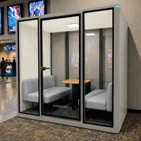 Cabines insonorisées multifonctionnelles durables UNIBOOTH, design moderne, espace de travail mobile, bureau, immeuble, appartement, salle à manger