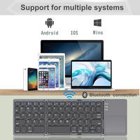 Teclado Plegable B033t, Teclado Bluetooth Plegable Francés, Teclado Inalámbrico Personalizable con Caracteres