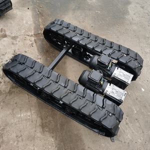कृषि निर्माण मशीनरी के लिए छोटे हाइड्रोलिक मोटर संचालित क्रॉलर चेसिस कृषि निर्माण मशीनरी के लिए वास्तविक रबर फार्म ट्रक दोनों नए उपयोग किए गए - Product Image 2