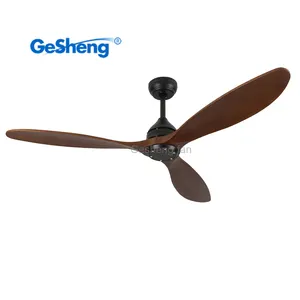 Zhongshan best wholesale 54 inch 3 natural wood blade remote control dc supply custom cealing celling ceiling fan manufacturers