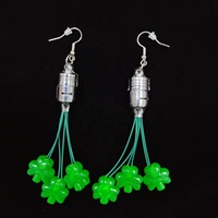 Boucles d'oreilles Saint Patrick à LED clignotantes pour fête et événement, directement de l'usine, idéales pour le festival irlandais