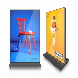 4K 75 85 pouces autonome mobile plein affichage lecteur de signalisation numérique infrarouge tactile LCD lecteur de publicité - Product Image 1