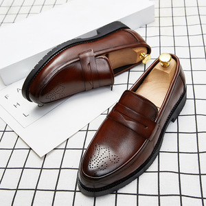 Mocasines <span class=keywords><strong>de</strong></span> Moda <span class=keywords><strong>de</strong></span> Diseño Nuevo, Color Puro, Cómodos, <span class=keywords><strong>de</strong></span> Alta Calidad, <span class=keywords><strong>Zapatos</strong></span> Oxford <span class=keywords><strong>de</strong></span> Piel Sintética Sin Cordones para <span class=keywords><strong>Hombre</strong></span> - Product Image 1