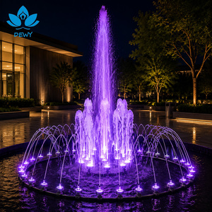 <span class=keywords><strong>Fuente</strong></span> Comercial Moderna de Acero Inoxidable para Exteriores con Luces LED Multicolores, Diseño Duradero para Hoteles y Parques - Product Image 2
