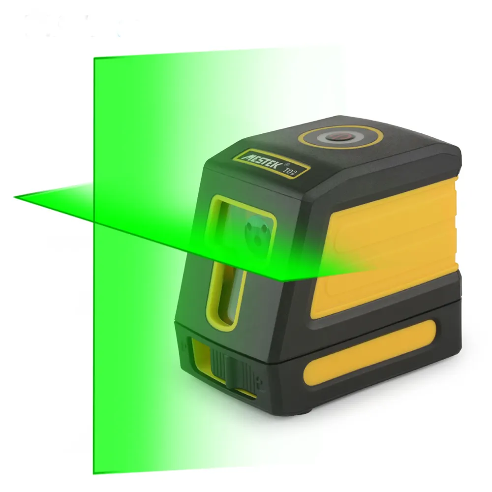 Green Light Two-Line High Quality Laser Measurement Laser Levelers Vertical & Horizontal Self-leveling Adjustable Laser Level
