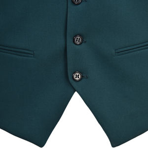 Оптовая продажа, мужской костюм из 3 предметов зеленого цвета, мужские деловые костюмы - Product Image 6