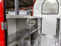 Remolque de Comida Móvil Etodevice para Venta Ambulante, Carrito de Helados y Café, Remolque Pequeño para Jugos en la Playa