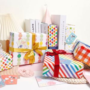 Wholesale 80g <b>Birthday</b> Valentine's Day Art <b>Paper</b> 43*300cm Gift Luxury Custom Packaging <b>Wrapping</b> <b>Paper</b> <b>Roll</b> - Product Image 5