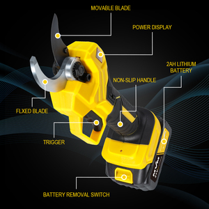 Sécateur électrique sans fil 40mm haute capacité Sécateur d'arbre de jardin <span class=keywords><strong>à</strong></span> une main 21V Sécateur électrique alimenté par <span class=keywords><strong>batterie</strong></span> - Product Image 4