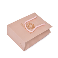 Máquina automática que hace impresión personalizada Logotipo de hoja de oro bolsa de embalaje de joyería de lujo bolsa de regalo de papel de joyería de compras reutilizable