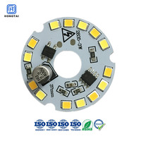 Module LED circulaire embarqué pour éclairage de plafond, panneau PCBA LED personnalisé pour projecteur, downlight et rail lumineux