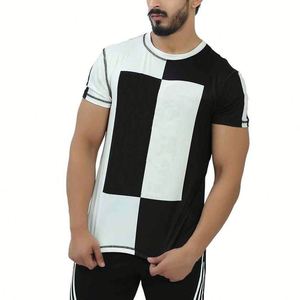 T-shirt pour homme de haute qualité, séchage rapide, en jersey microfibre, manches courtes, imprimé, motif uni, prix bas sur High Street - Product Image 6