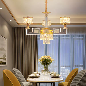 2022 Zhongshan फैक्टरी मूल्य के लिए लक्जरी डिजाइन क्रिस्टल झूमर प्रकाश फिटिंग कमरे में रहने वाले - Product Image 4