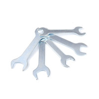 Juego de 15 Llaves Inglesas Delgadas de Una Sola Boca, Métricas, de 4-24 mm, de Acero Inoxidable, Súper Delgadas