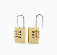 Cadenas à combinaison moderne avec clés sans clé Laiton Cuivre Zinc Aluminium Alliage
