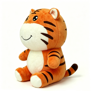 Peluche de tigre personalizado, adorable peluche de tigre sentado, peluche de tigre suave, peluche de tigre de dibujos animados, tigre para decoración de dormitorio - Product Image 5
