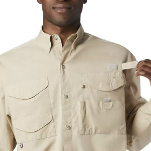 เสื้อเชิ้ตตกปลาพิมพ์ลายปลาคาโม่ ผ้าเดนิม ระบายอากาศได้ดี ปักลายปลาแบบแห้ง น้ำหนักเบา ติดกระดุม  สำหรับฤดูใบไม้ร่วง  สามารถปรับแต่งได้ - Product Image 6