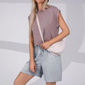 Shorts Bermuda pour femmes grande taille, mode été, vente en gros, shorts de sport en coton confortables, respirants - Product Image 6