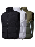 Veste d'hiver longue pour homme, de haute qualité, à capuche, rembourrée en coton épais et chaud, veste de football, veste d'extérieur noire avec logo personnalisé