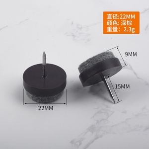 Deslizadores de Fieltro y Nylon para Muebles, Anclajes Plásticos para Suelos, para Mesas, Sillas, Sofás, Armarios y Cajones, Almohadillas Premium para Pisos de Madera - Product Image 2
