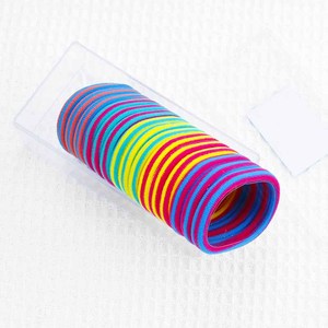 Vente en gros de bandes élastiques boîte de couleurs mélangées 5cm cheveux cravates sans trace mode élastiques pour les filles - Product Image 6