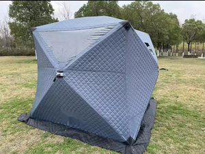 Sauna Portátil Cuadrada Móvil para Exteriores, Moderna Sauna de Invierno, Tienda de Sauna Personalizable con Orificio para Chimenea - Product Image 6