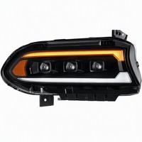 Ensemble de phares LED pour Dodge Charger 2015-2021, feux de jour séquentiels, phare avant