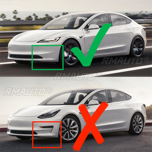 <b>Car</b> Front Bumper Lip <b>for</b> Tesla Model 3 Performance Style 2024 <b>Diffuser</b> Splitter Spoiler Protector Glossy Black Carbon Fiber Look - Product Image 4