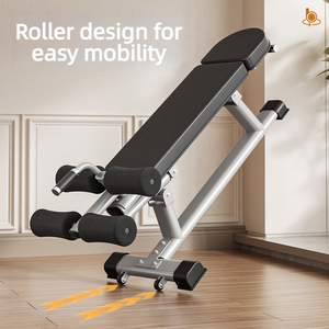 Banco ajustable profesional para abdominales <span class=keywords><strong>y</strong></span> sentadillas, para entrenamiento del torso. |   Banco <span class=keywords><strong>de</strong></span> pesas declinable con soporte para <span class=keywords><strong>piernas</strong></span> para equipo <span class=keywords><strong>de</strong></span> gimnasio en casa - Product Image 4